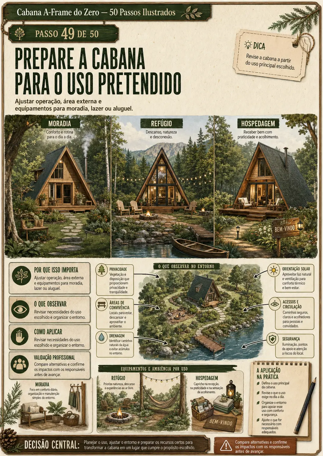 Prévia do passo 49: preparação da cabana para o uso pretendido